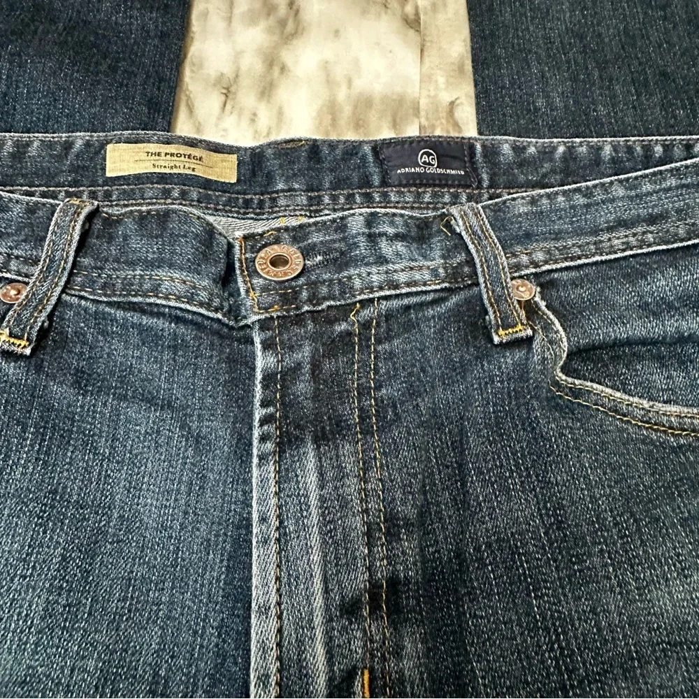 AG Adriano Goldschmied Indigo Relaxed Fit Jeans The Protégés Straight Western